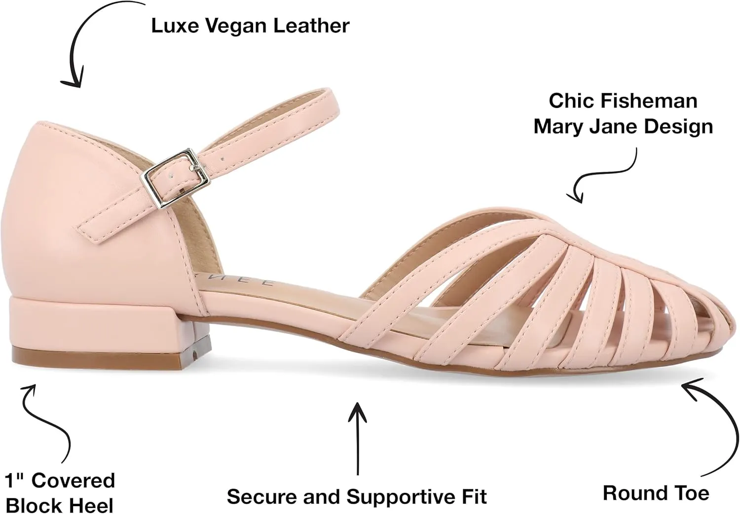 Faux Leather Fisherman Sandals by Journee Collection
