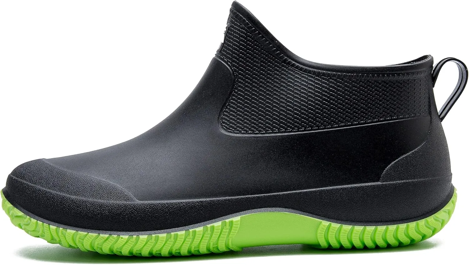 fereshte Men's Ankle Rain Boots Waterproof PVC Short Garden Boots
