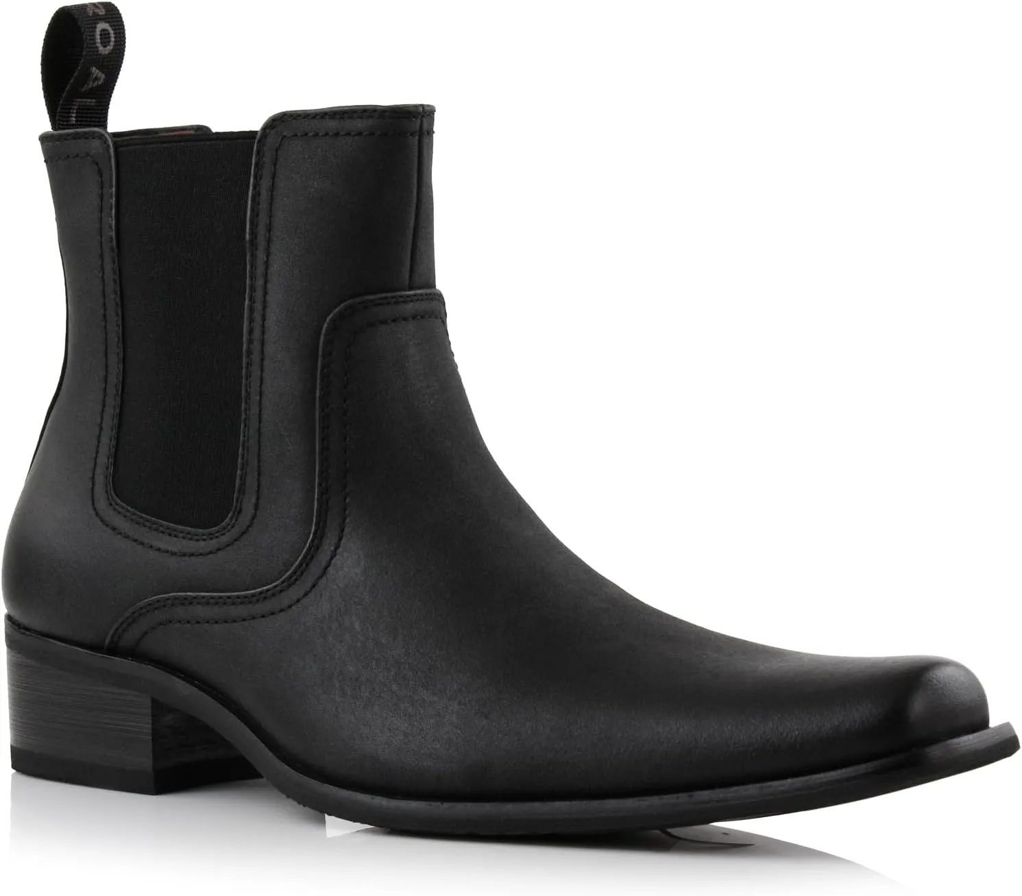 Ferro Aldo Alejandro MFA606326 Mens Memory Foam Casual High Western Buckle Strap Ankle Dress Boots
