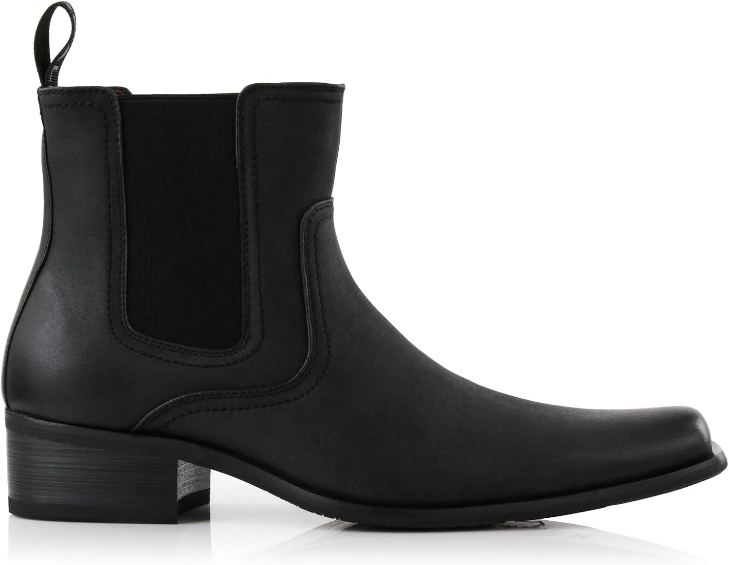 Ferro Aldo Alejandro MFA606326 Mens Memory Foam Casual High Western Buckle Strap Ankle Dress Boots