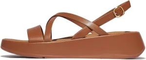 FitFlop Women's F-Mode Leather Flatform Strappy Back-Strap Sandals Wedge