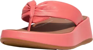 FitFlop Women's F-Mode Leather-Twist Flatform Toe-Post Sandals Wedge