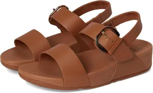 FitFlop Women's Lulu Adjustable Leather Back-Strap Sandals Wedge