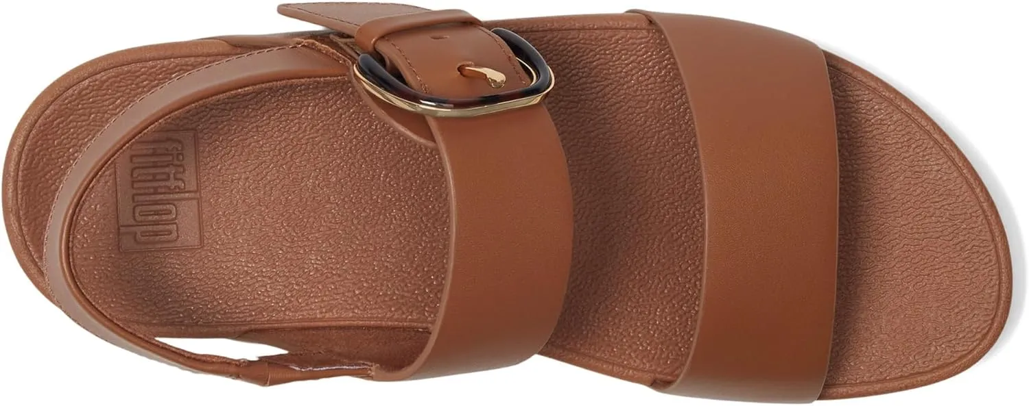 FitFlop Women's Lulu Adjustable Leather Back-Strap Sandals Wedge