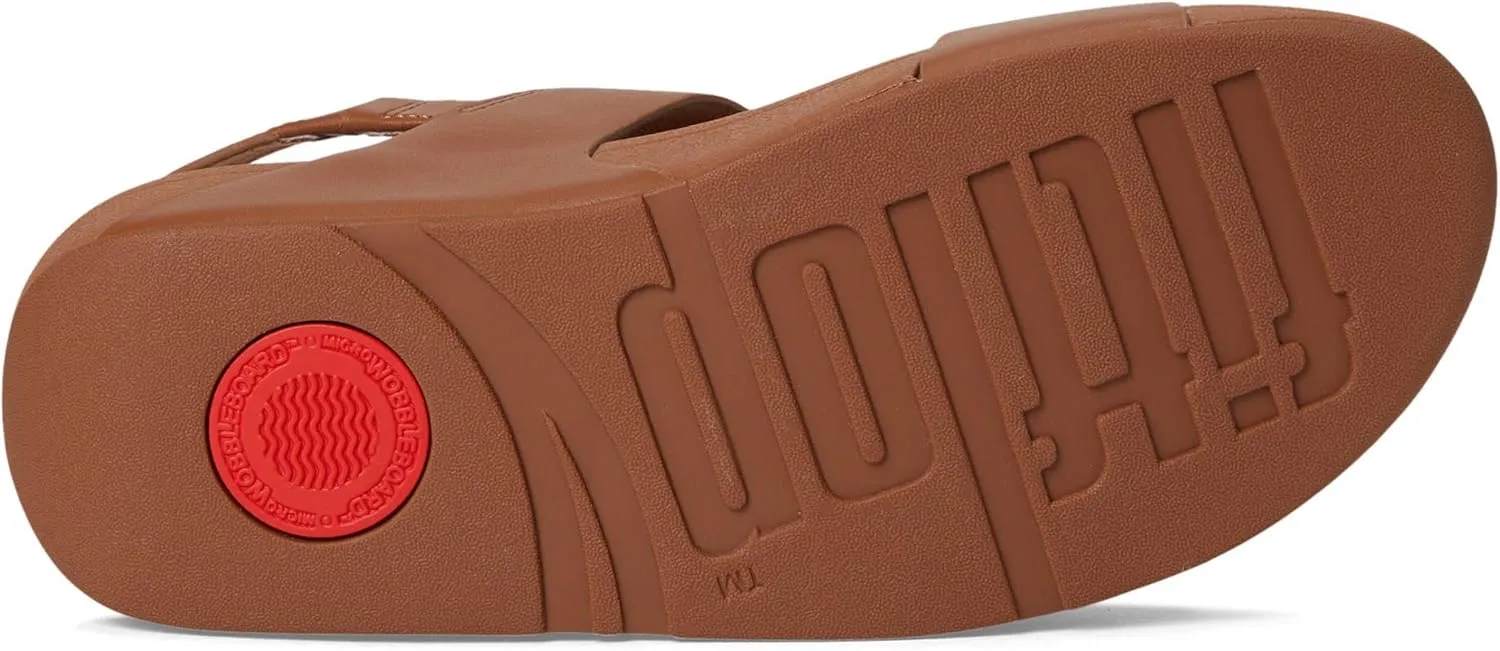 FitFlop Women's Lulu Adjustable Leather Back-Strap Sandals Wedge