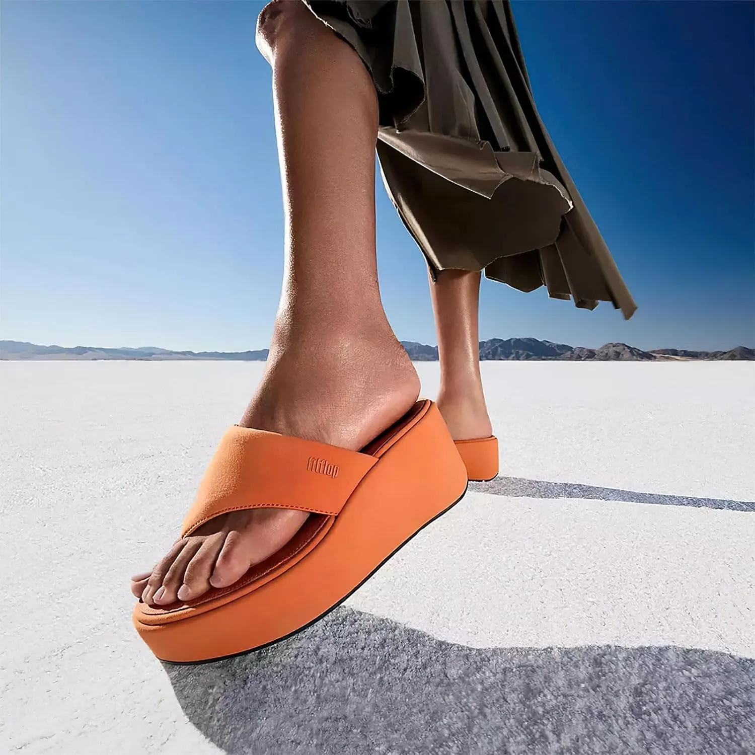 FitFlop Women's Platfforms Wedge Toe-Post Sandals