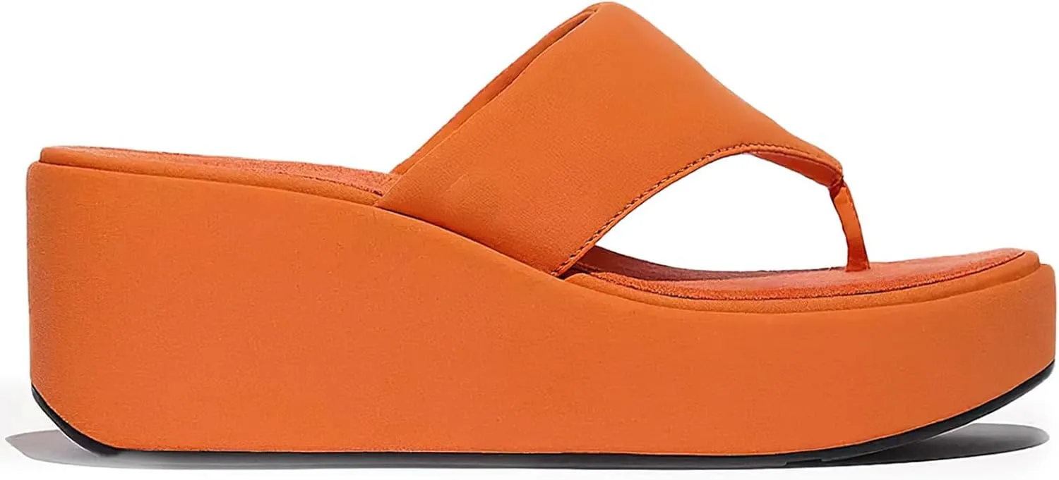 FitFlop Women's Platfforms Wedge Toe-Post Sandals