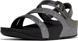 FitFlop Women's Skinny Ii Glitterdust Z-Strap Sandals Wedge