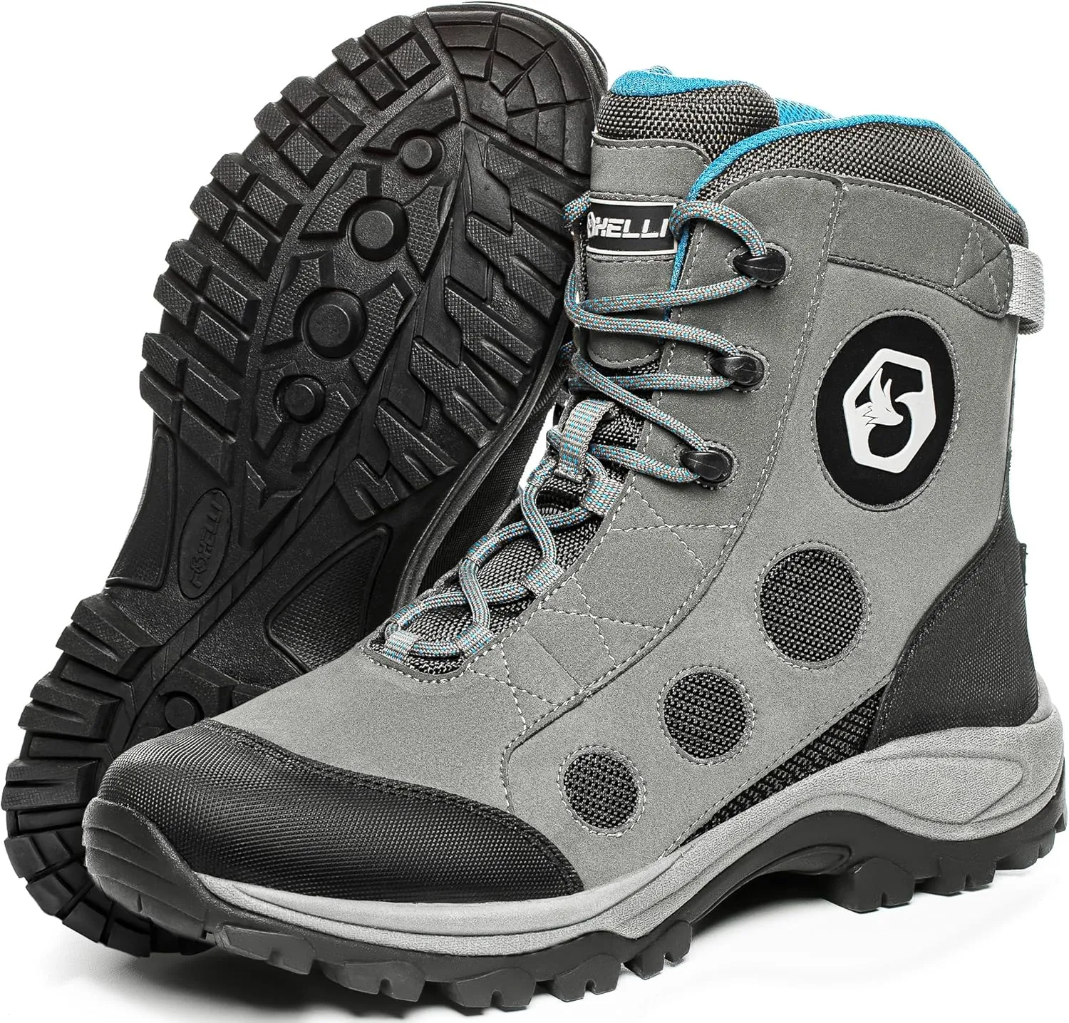 Foxelli Wading Boots – Lightweight Fly Fishing Boots for Men, Rubber Sole Wading Shoes
