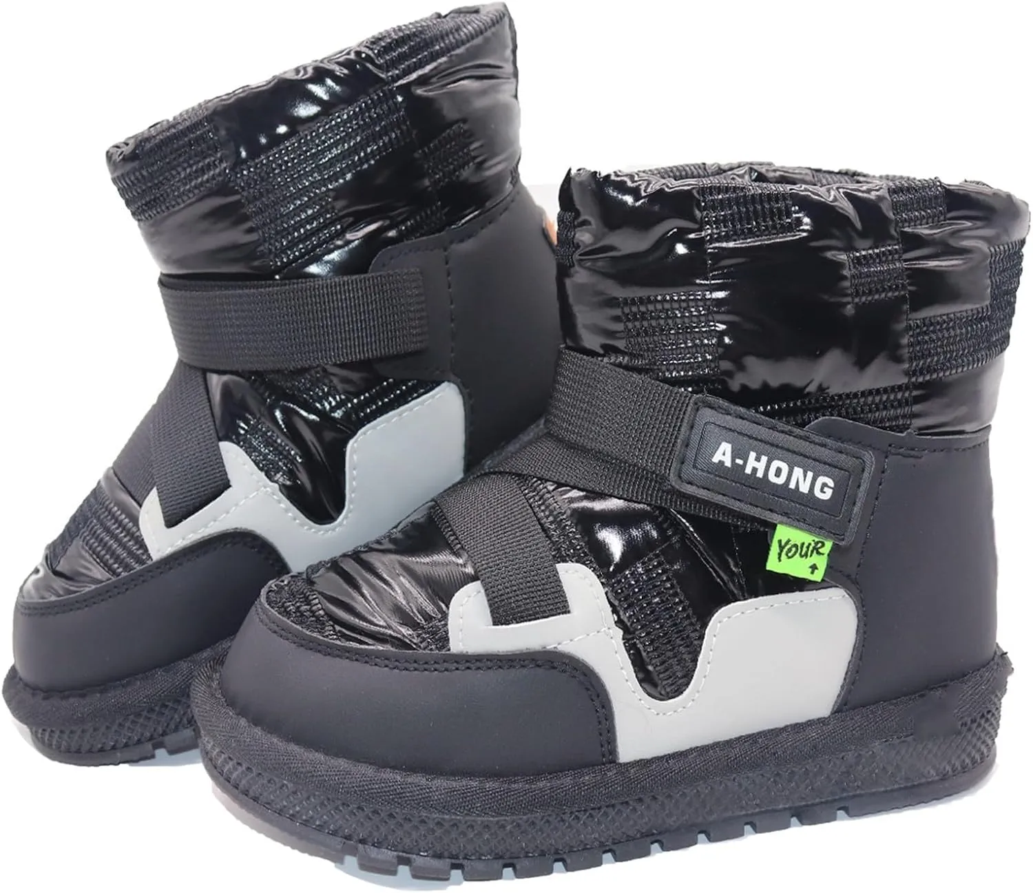 Girl's Boots Kids Glitter Snow Boots Durability Slip Resistant Outdoor Ankle Boots(Toddler/Little Kids)