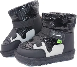 Girl's Boots Kids Glitter Snow Boots Durability Slip Resistant Outdoor Ankle Boots(Toddler/Little Kids)