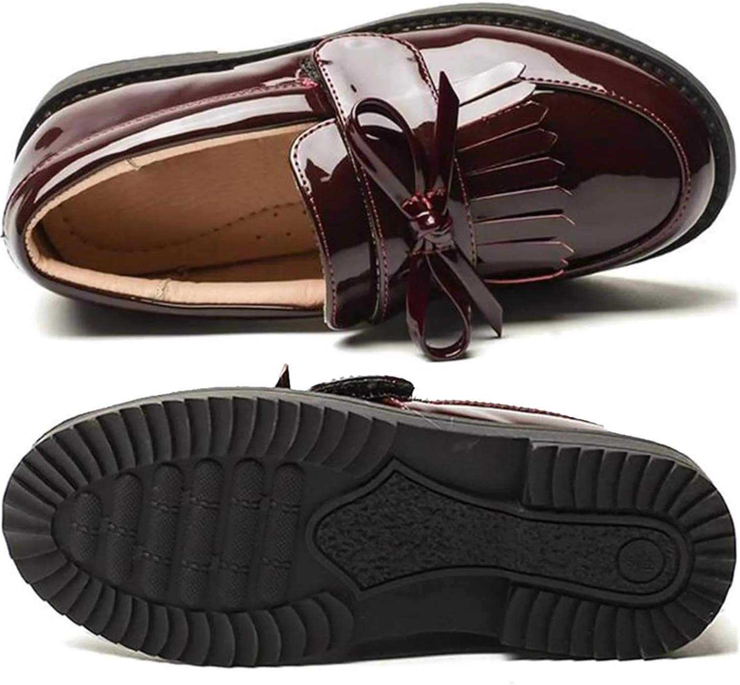 Girl's British Style School Uniform Shoes Princess Performance Oxford Shoes