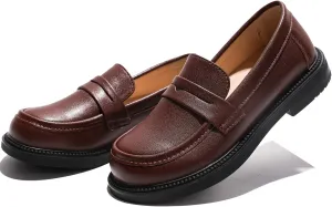 Girl's Oxford Dress Shoes Slip-on Loafers Church School Uniform Shoes