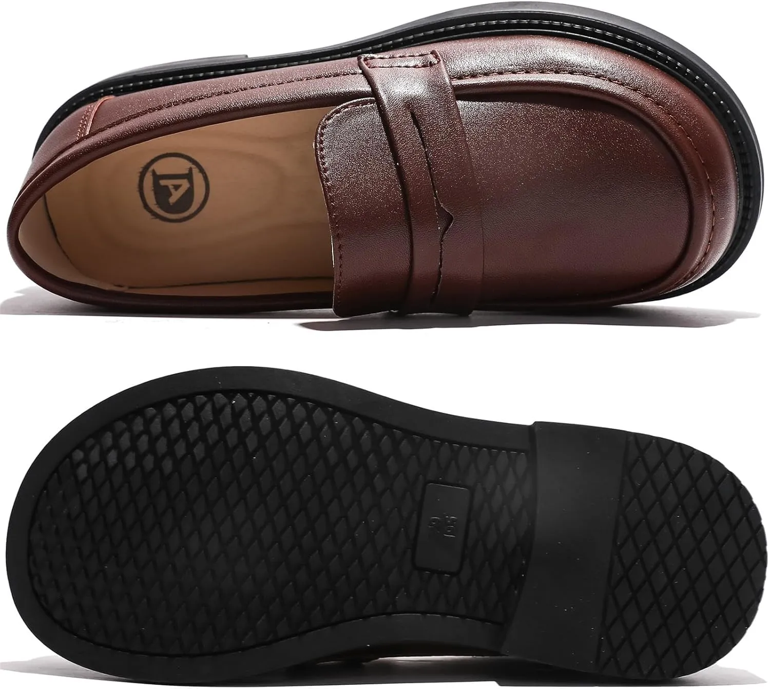 Girl's Oxford Dress Shoes Slip-on Loafers Church School Uniform Shoes