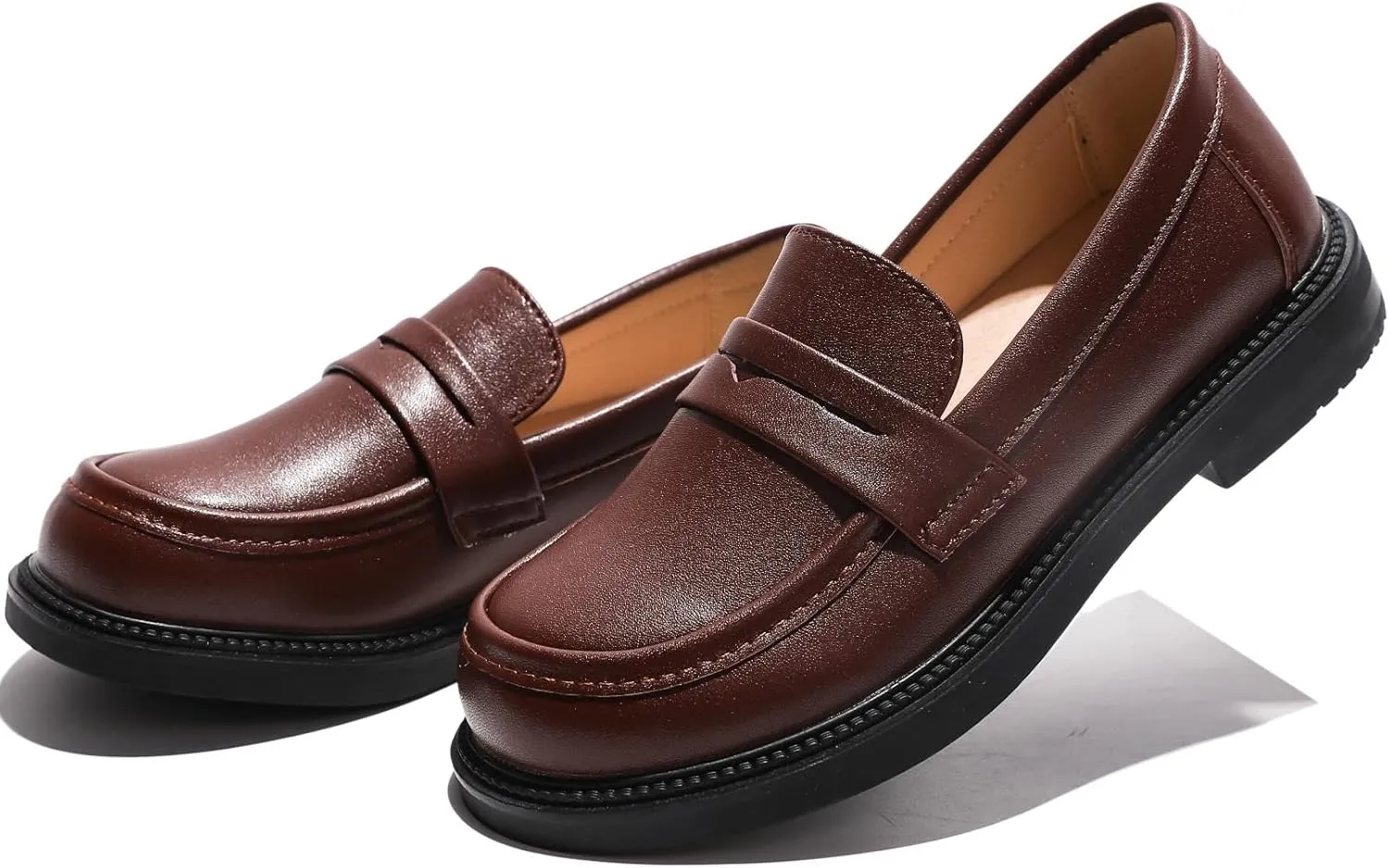 Girl's Oxford Dress Shoes Slip-on Loafers Church School Uniform Shoes