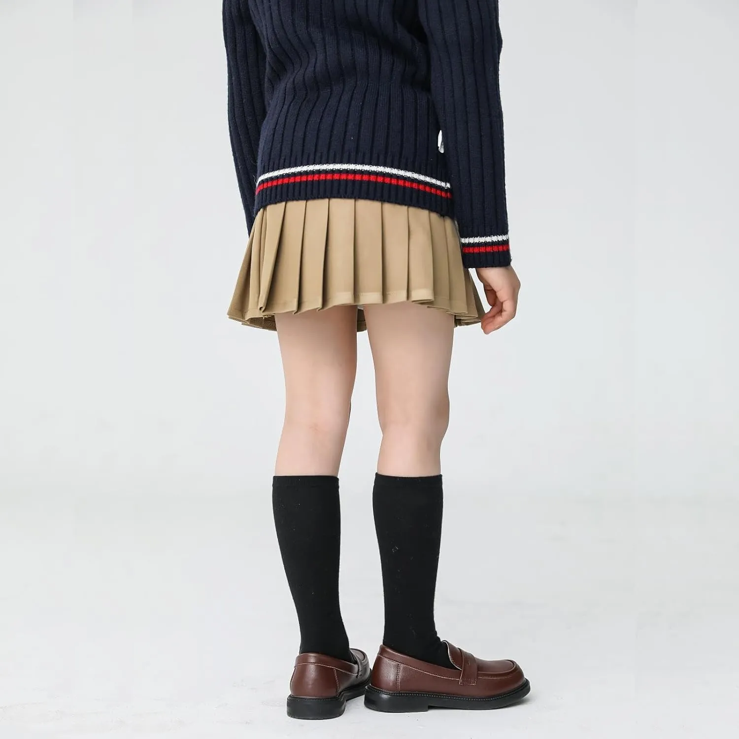Girl's Oxford Dress Shoes Slip-on Loafers Church School Uniform Shoes