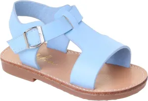 Girls’ T-Bar Sandal Shoes, Adjustable Strap Buckle Spring/Summer Communion Flat Sandals