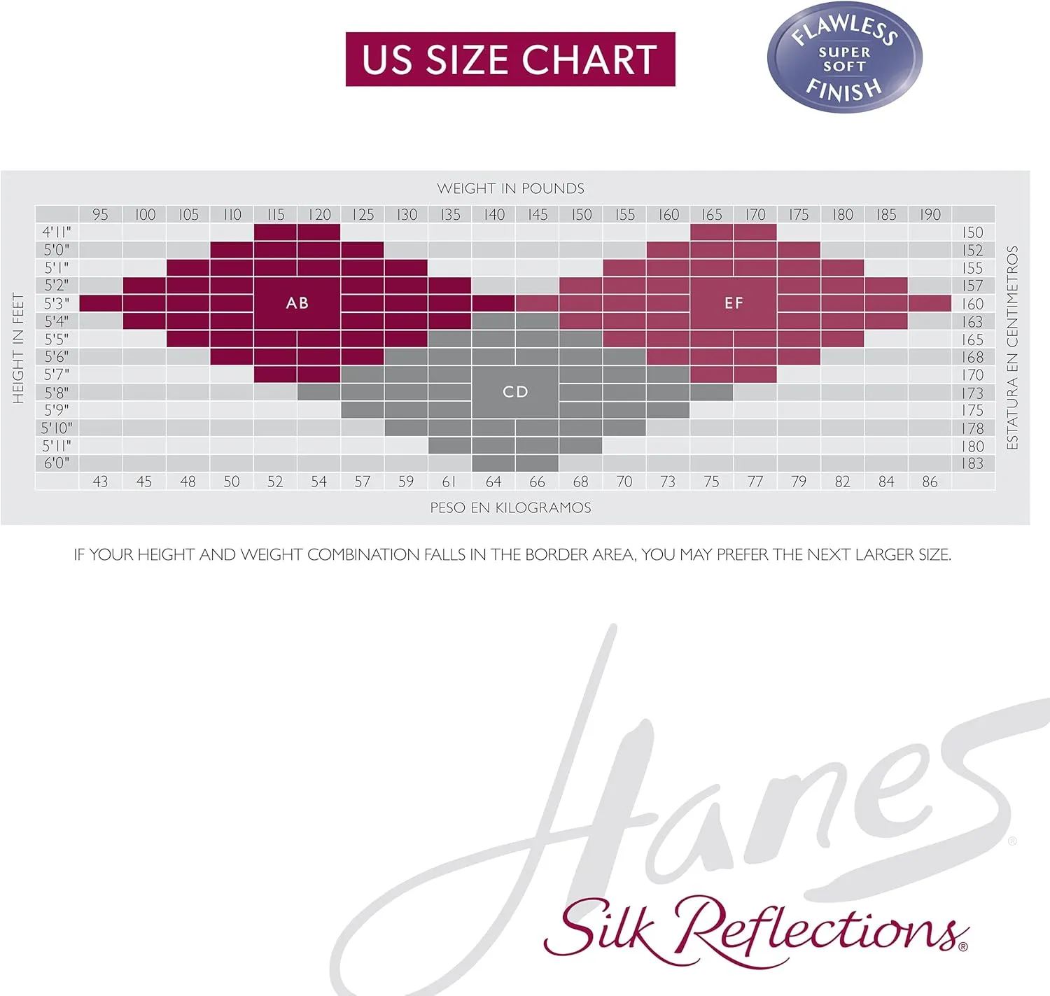 Hanes Silk Reflections Pantyhose Silky Sheer- Non Control- Sheer Toe