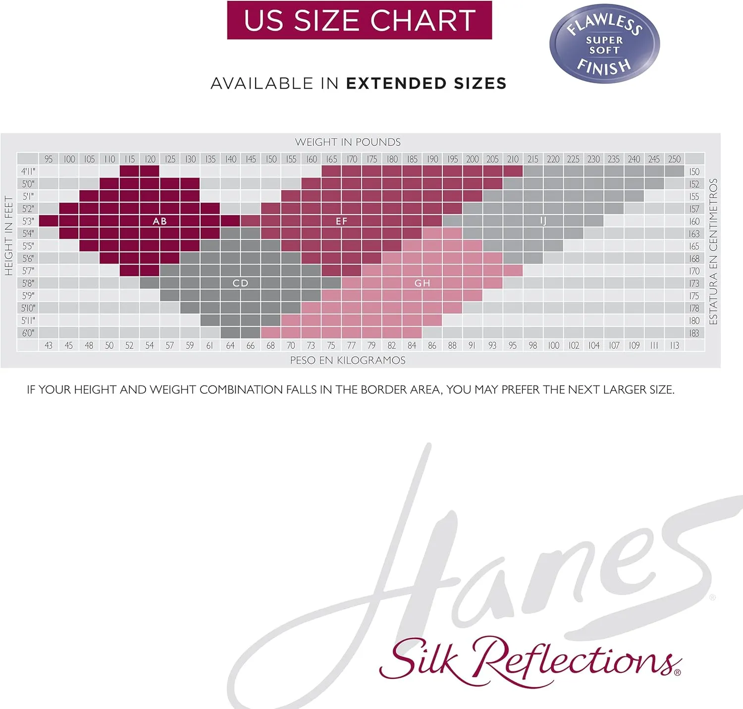 Hanes Women's Silk Reflections Thigh Highs
