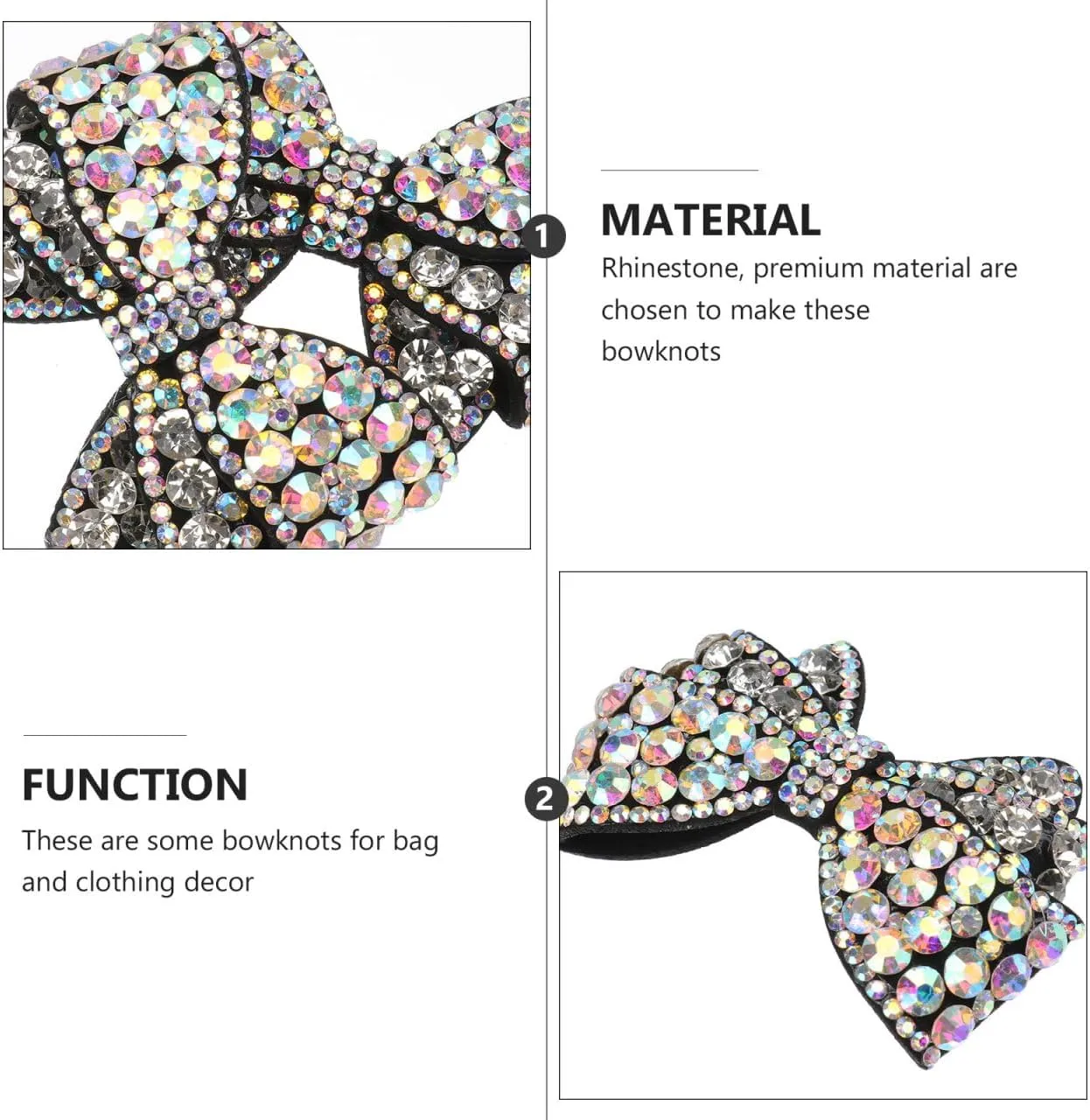 Happyyami DIY Shoes Decoration 1 Pair Bow Shoe Clips Rhinestone Crystal Shoe Clips Bridal Shoe Buckles DIY Shoe Decoration for Wedding Party Decoration Shoe Ornament