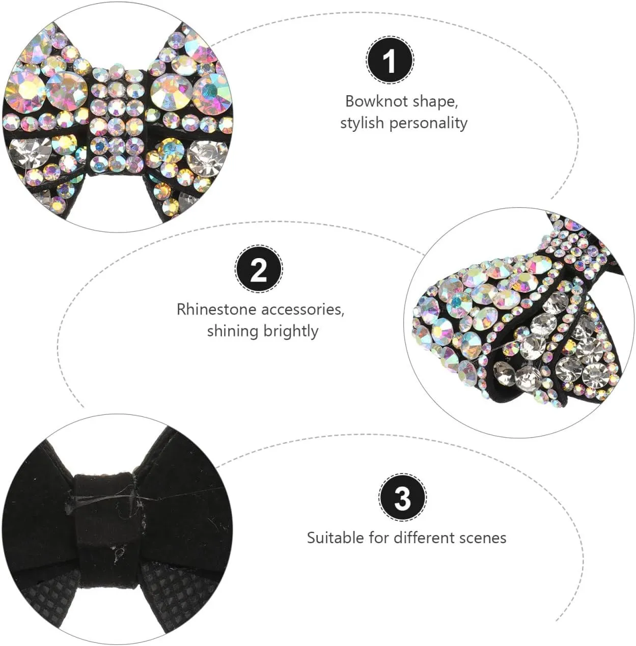 Happyyami DIY Shoes Decoration 1 Pair Bow Shoe Clips Rhinestone Crystal Shoe Clips Bridal Shoe Buckles DIY Shoe Decoration for Wedding Party Decoration Shoe Ornament
