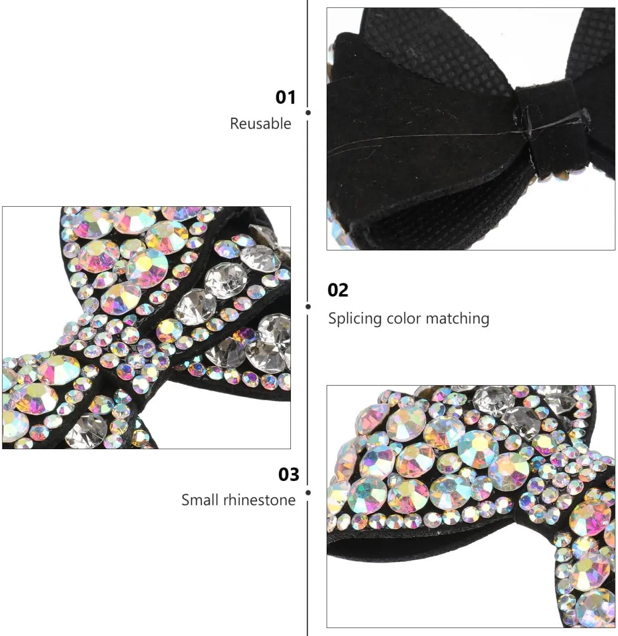 Happyyami DIY Shoes Decoration 1 Pair Bow Shoe Clips Rhinestone Crystal Shoe Clips Bridal Shoe Buckles DIY Shoe Decoration for Wedding Party Decoration Shoe Ornament