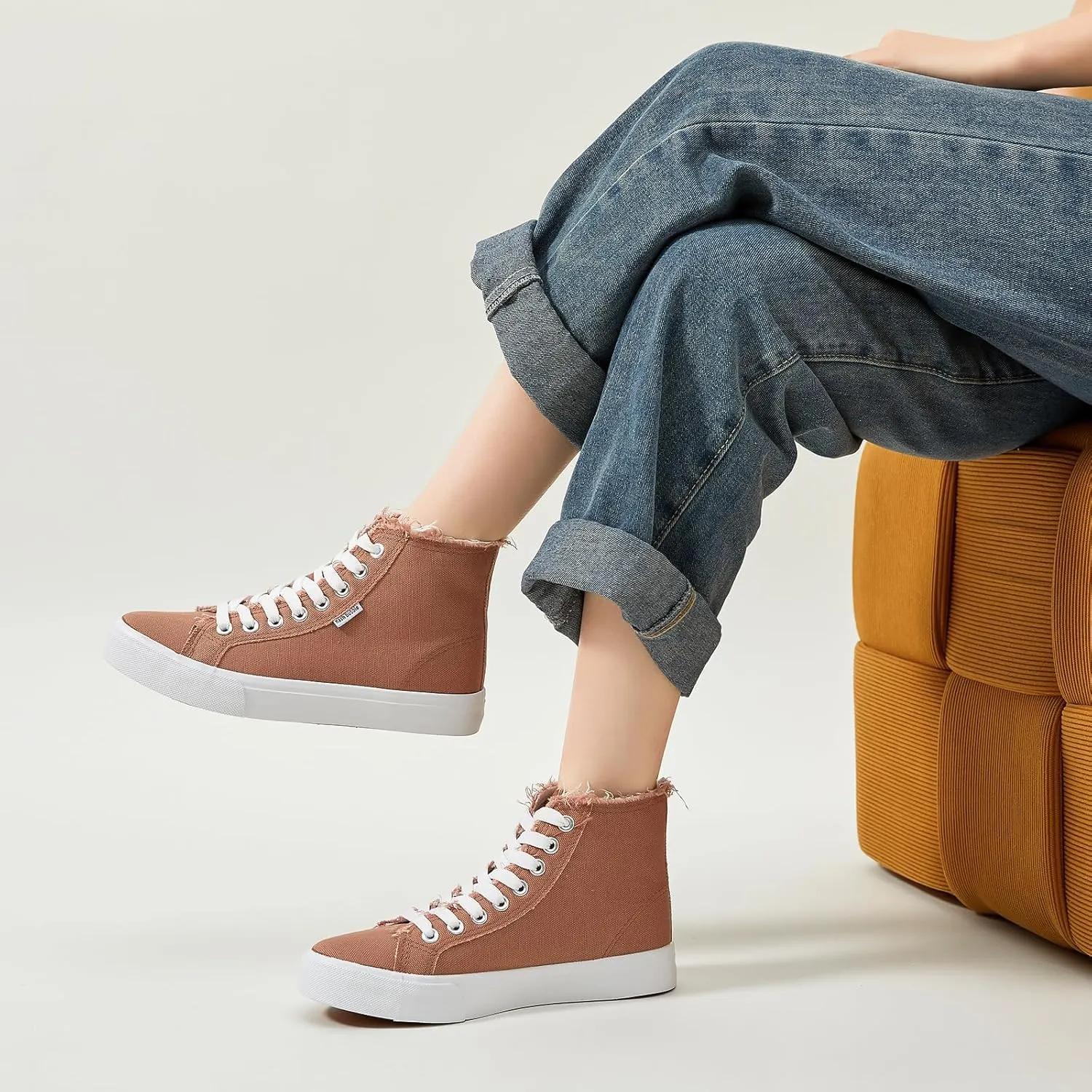 hash bubbie Unisex Canvas High top Sneakers Women's Classic Fashion High Tops Canvas Shoes Casual Tennis Shoes for Men
