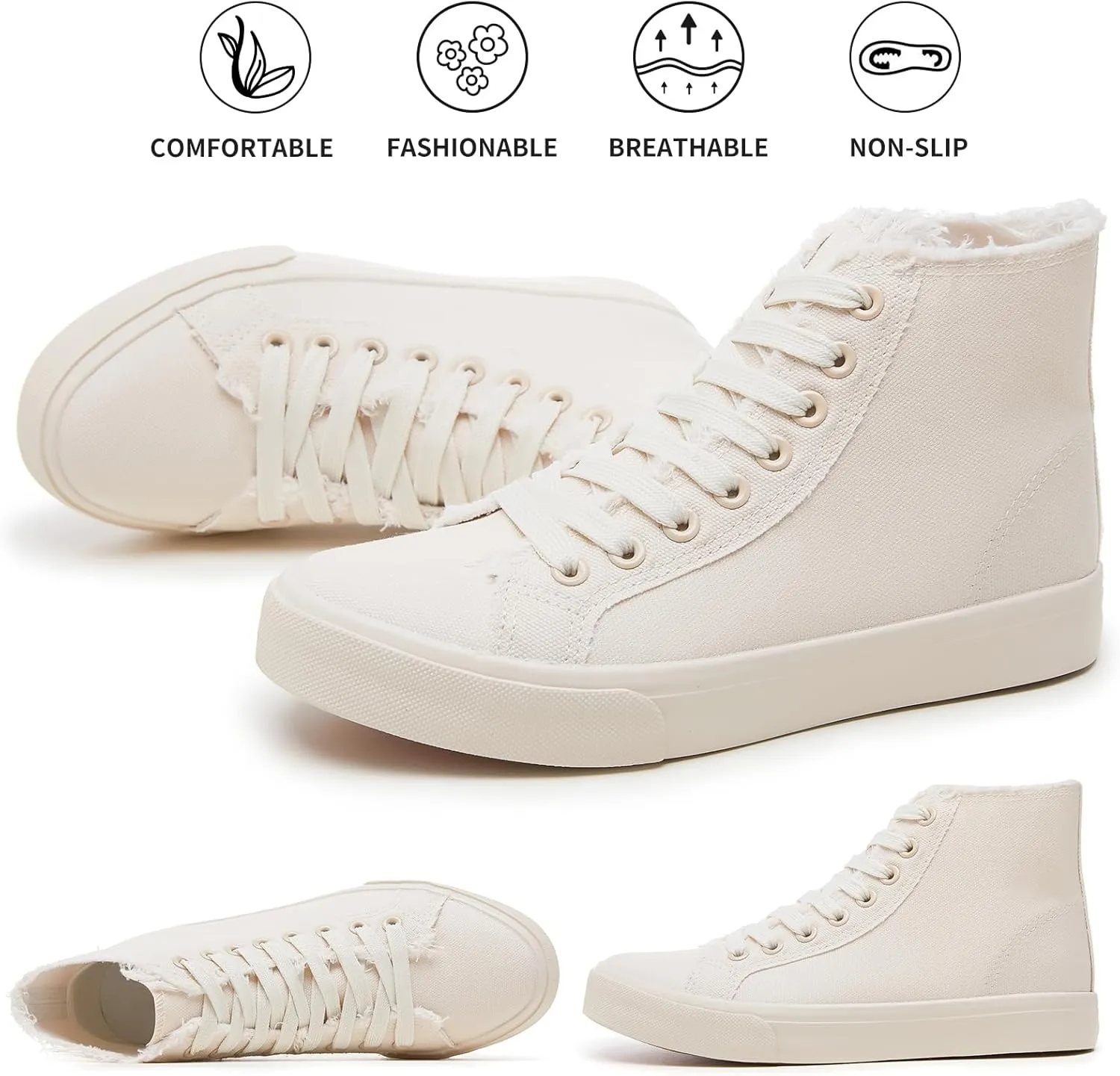 hash bubbie Unisex Canvas High top Sneakers Women's Classic Fashion High Tops Canvas Shoes Casual Tennis Shoes for Men
