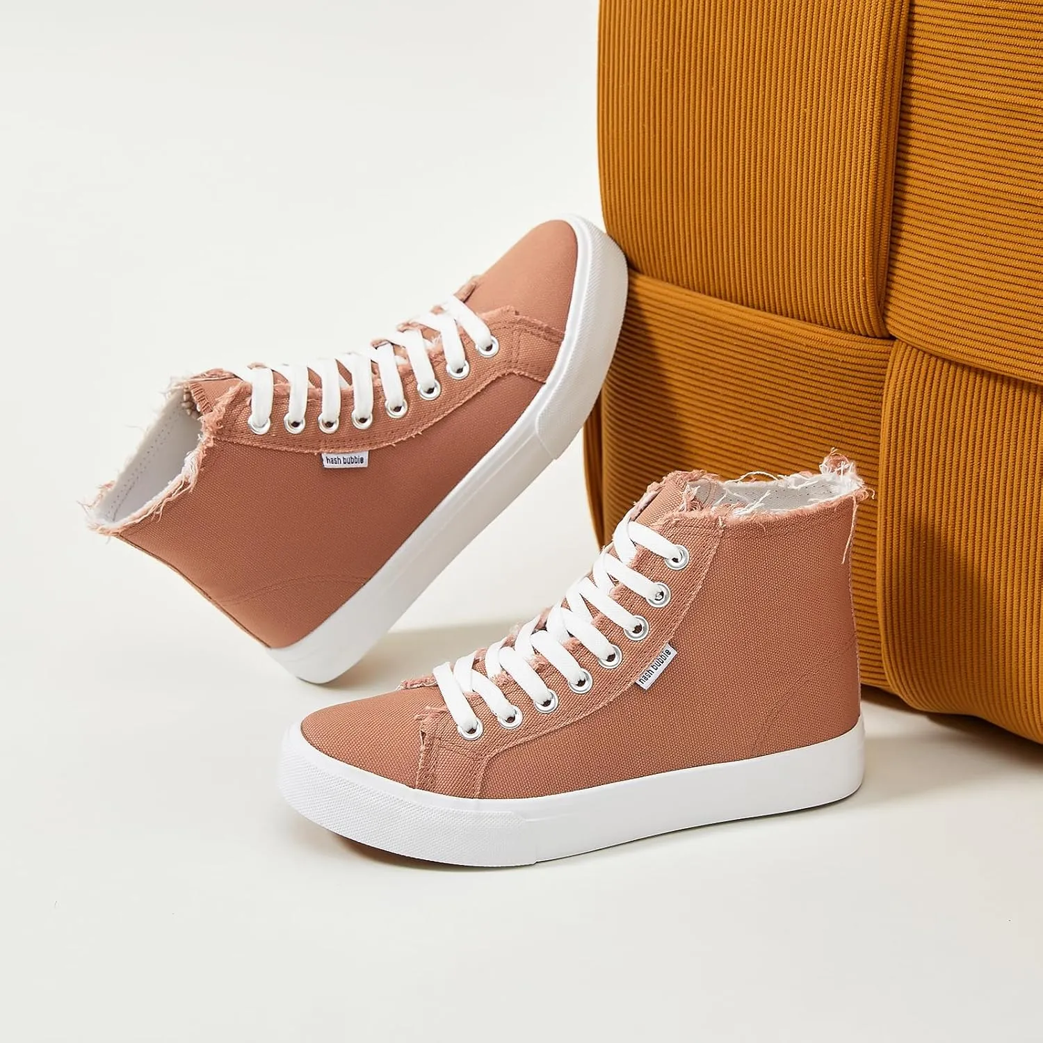 hash bubbie Unisex Canvas High top Sneakers Women's Classic Fashion High Tops Canvas Shoes Casual Tennis Shoes for Men