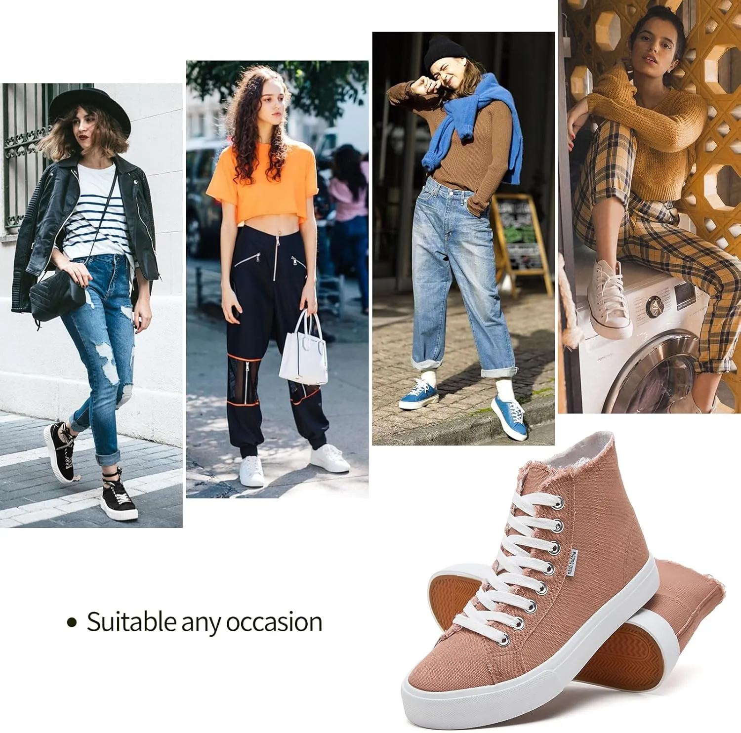 hash bubbie Unisex Canvas High top Sneakers Women's Classic Fashion High Tops Canvas Shoes Casual Tennis Shoes for Men