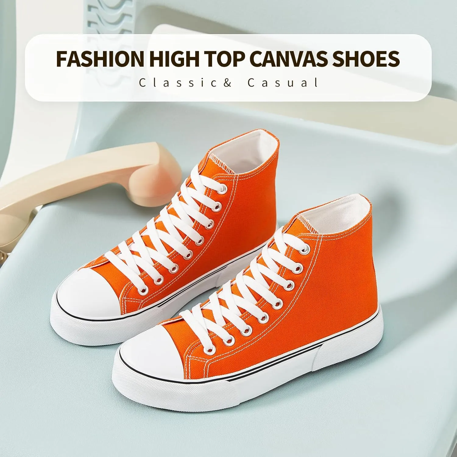 hash bubbie Unisex Fashion High top Sneakers Womens Classic High Tops Canvas Shoes Casual Tennis Shoes for Men