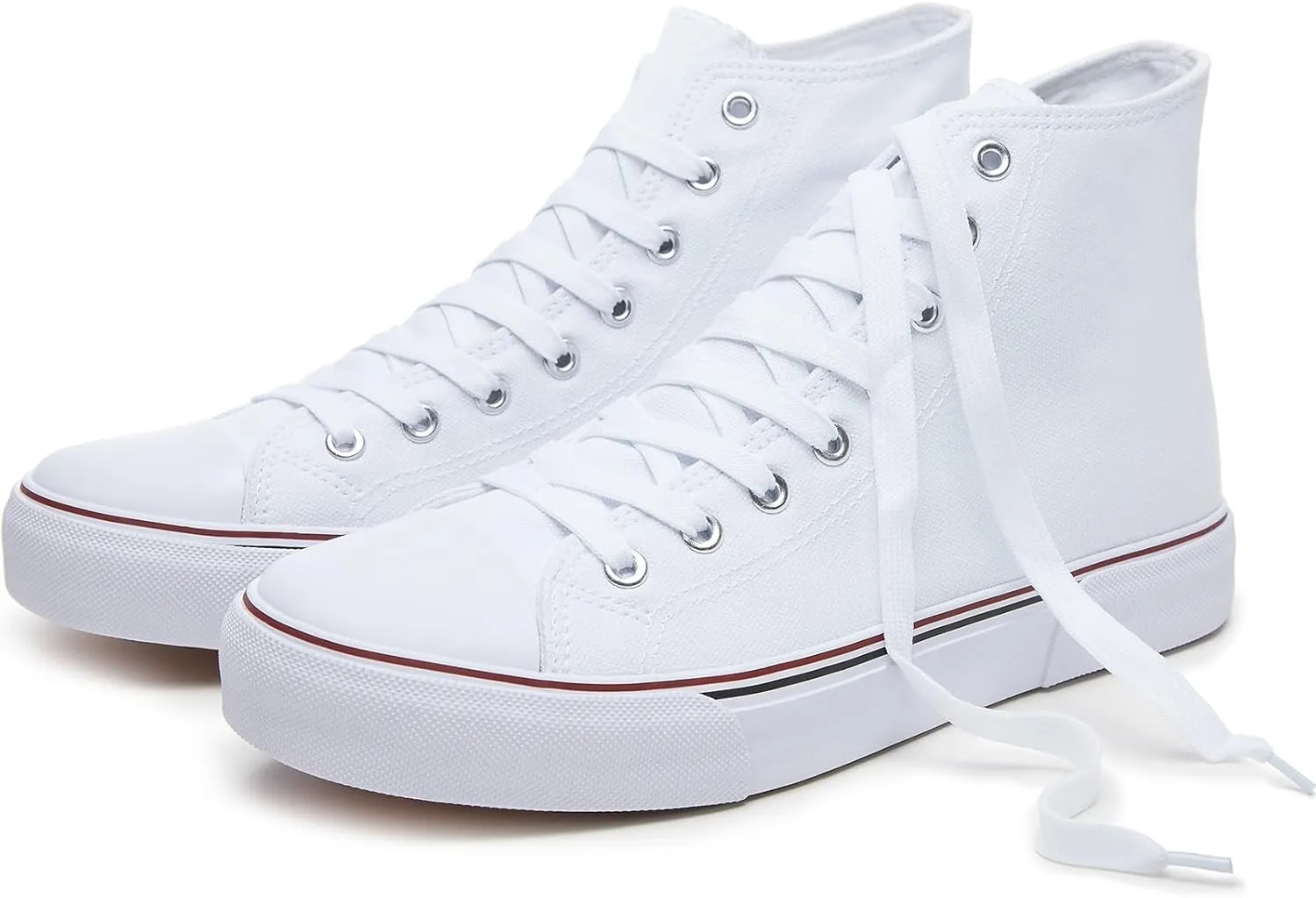 hash bubbie Unisex Fashion High top Sneakers Womens Classic High Tops Canvas Shoes Casual Tennis Shoes for Men