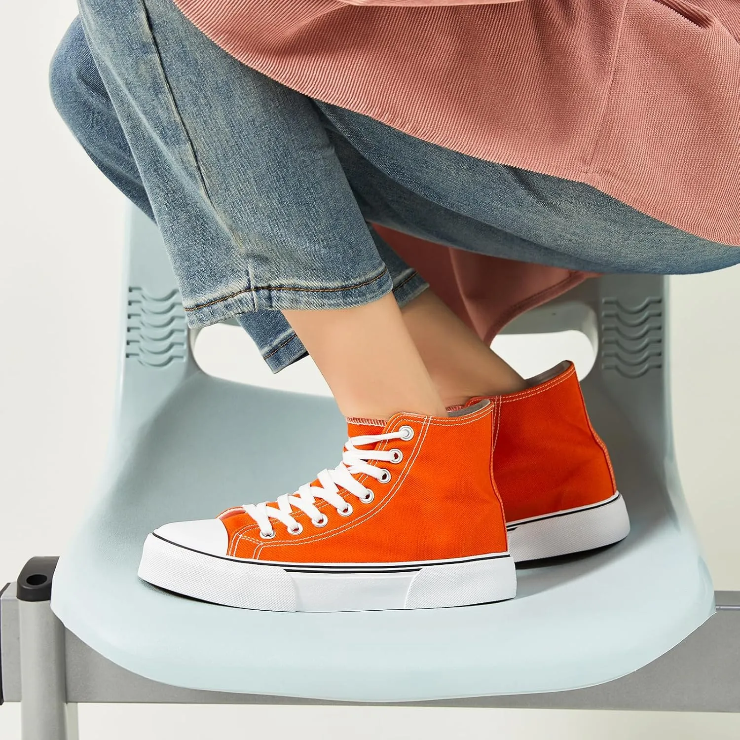 hash bubbie Unisex Fashion High top Sneakers Womens Classic High Tops Canvas Shoes Casual Tennis Shoes for Men