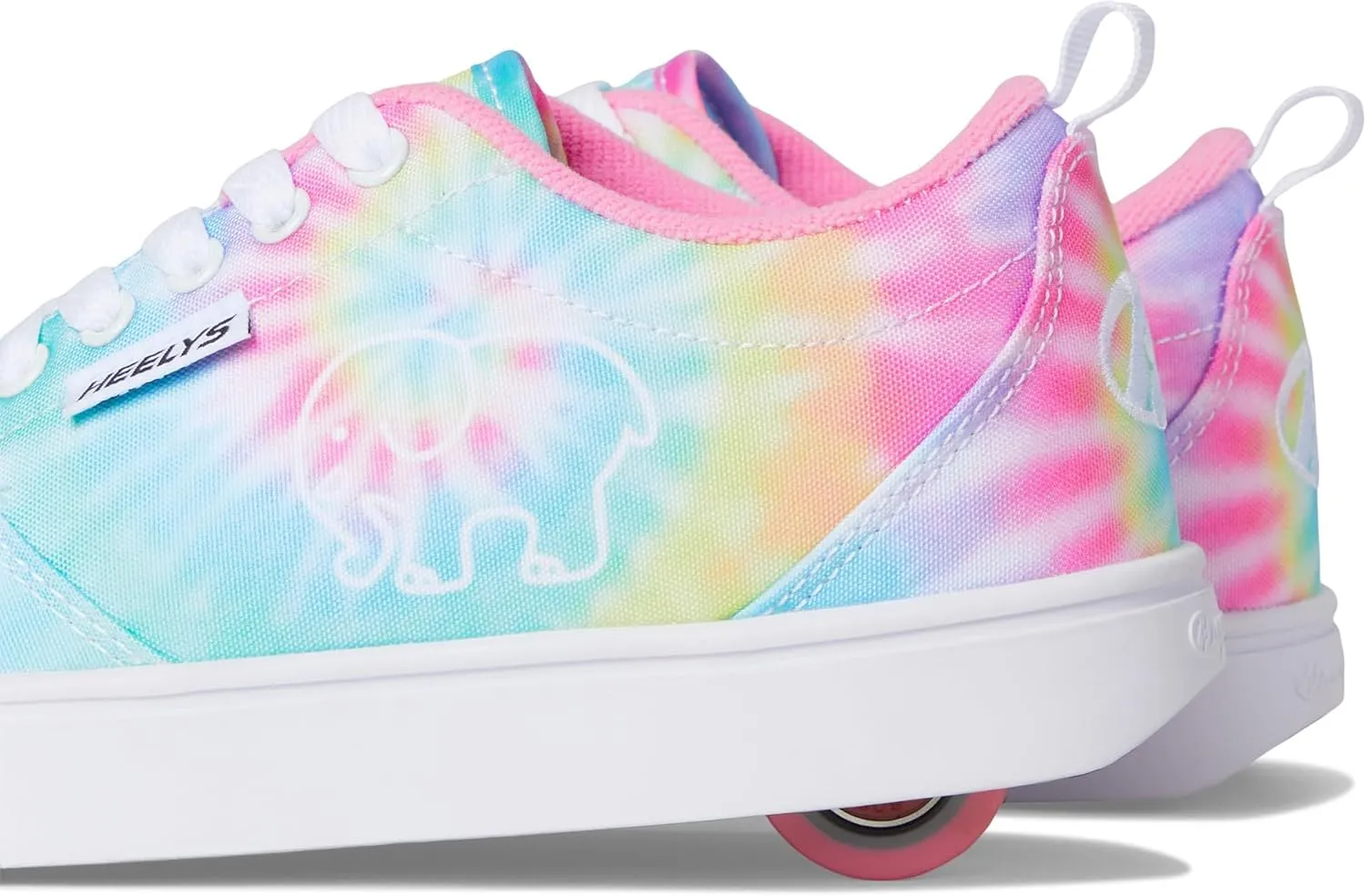 HEELYS Youth Girls Pro 20 Prints Ivory Ella Wheels Skate Sneaker Shoes