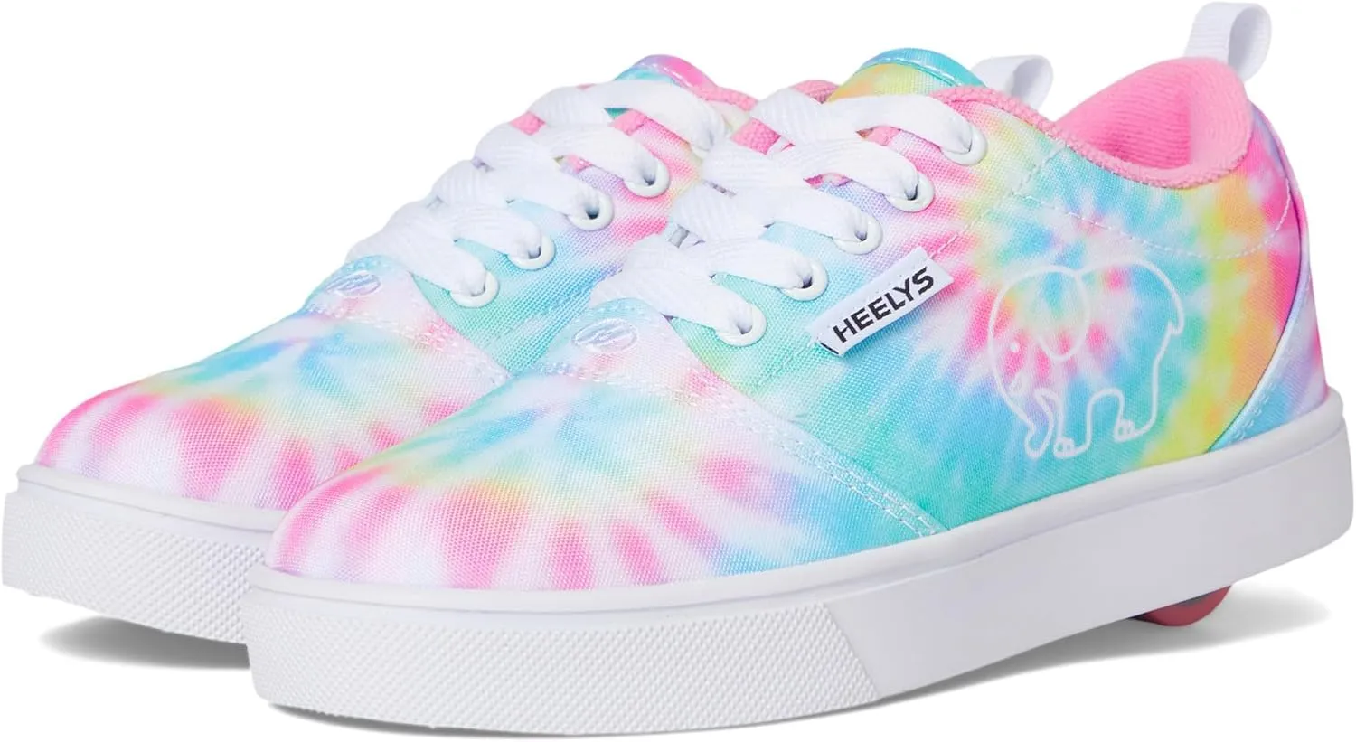 HEELYS Youth Girls Pro 20 Prints Ivory Ella Wheels Skate Sneaker Shoes