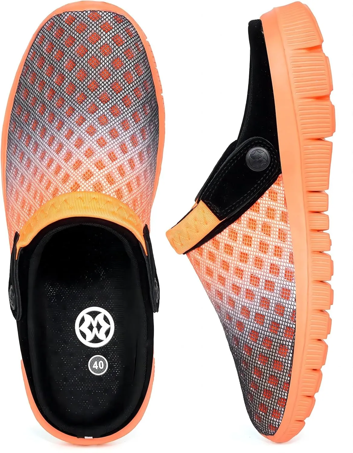 Hsyooes Mens Womens Mules & Clogs Garden Shoes Summer Breathable Mesh Slippers Non-Slip Outdoor Beach Sandals Unisex
