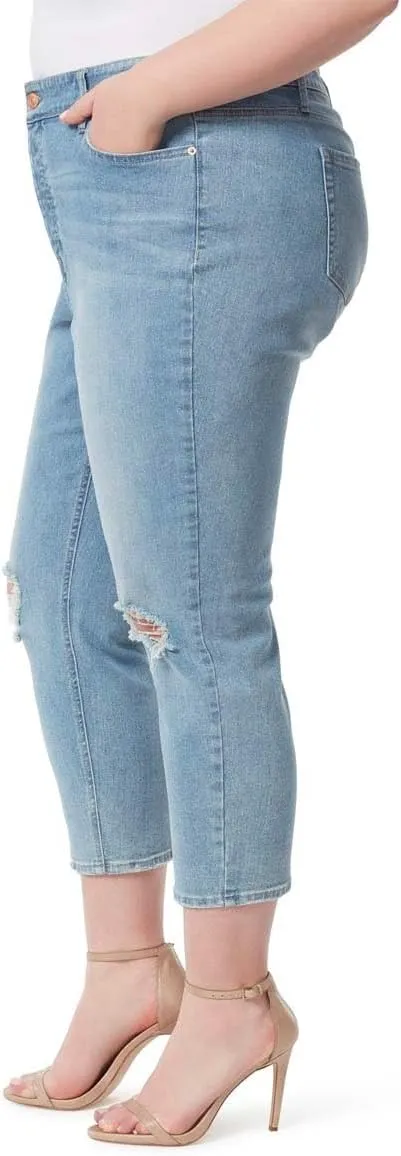 Jessica Simpson Women's Throwback Vintage Straight Crop