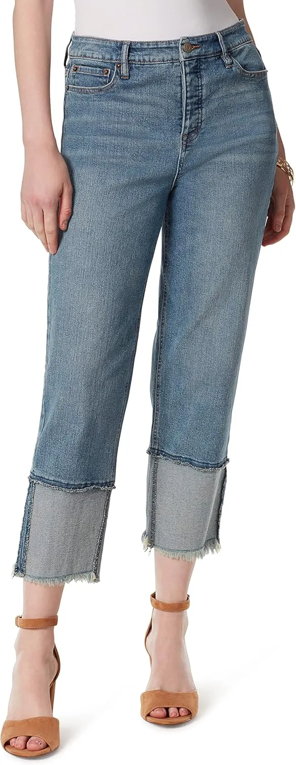 Jessica Simpson Women's Throwback Vintage Straight Crop