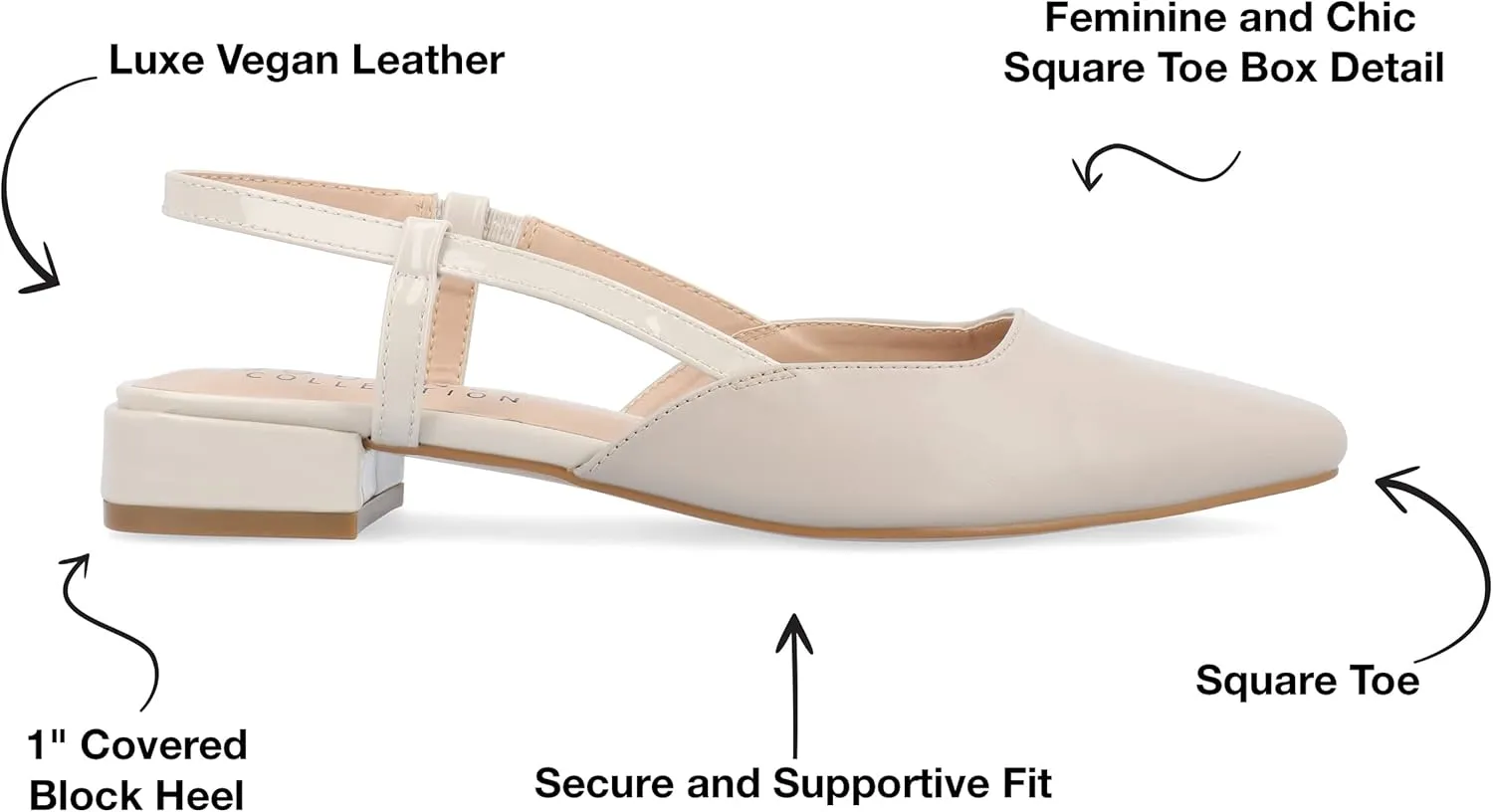 Journee Collection Womens Paislee Pointed Toe Slingback Slingback Sandals