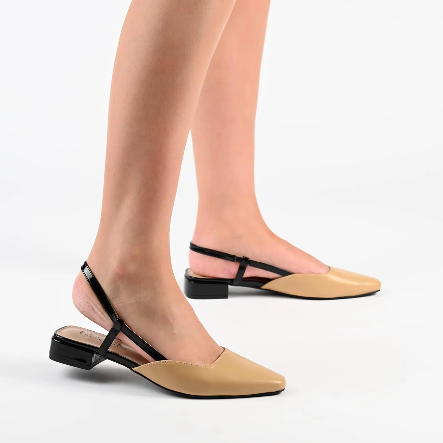 Journee Collection Womens Paislee Pointed Toe Slingback Slingback Sandals