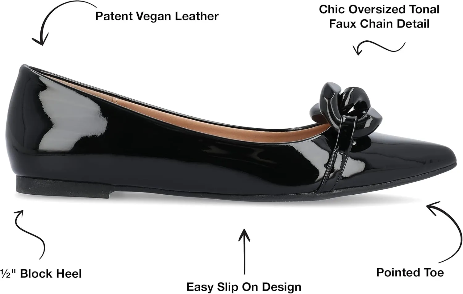 Journee Women's Clareene Dress Flats