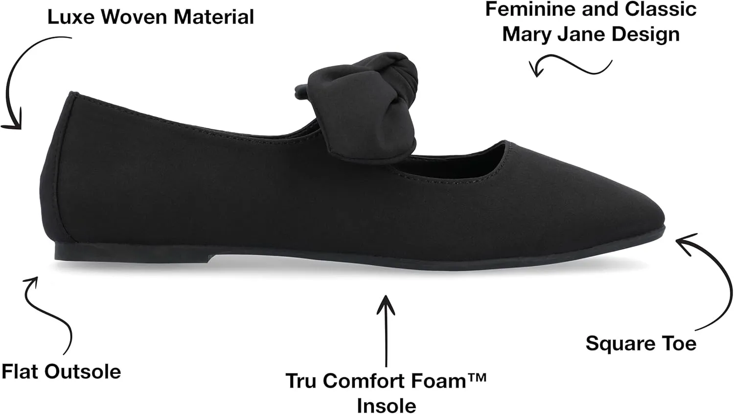 Journee Women's Comfort Foam Seralinn Dress Flats