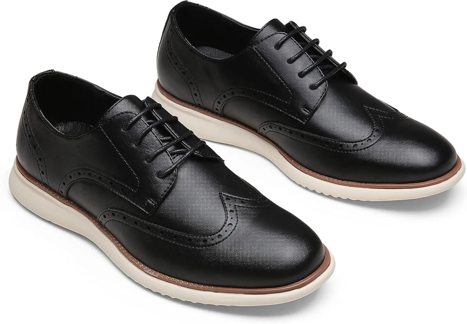 Jousen Mens Dress Shoes Oxfords Casual Retro Classic Comfortable Formal Derby Business Dress Shoes for Men