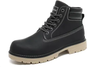 JSWEI Hiking Boots for Men and Women Comfortable Casual Chukka Boots - Outdoor Oxford & Derby Waterproof Lightweight Lace up Resistant Walking Ankle