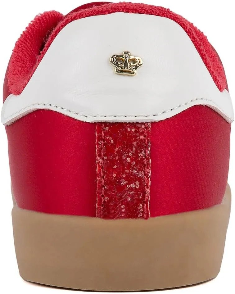 Juicy Couture Women's Lace-Up Fashion Sneaker Shoes – Classic Tennis Trainers for Casual, Comfortable Walking