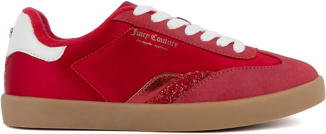 Juicy Couture Women's Lace-Up Fashion Sneaker Shoes – Classic Tennis Trainers for Casual, Comfortable Walking