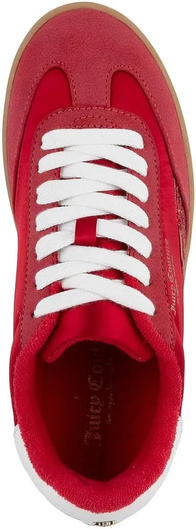 Juicy Couture Women's Lace-Up Fashion Sneaker Shoes – Classic Tennis Trainers for Casual, Comfortable Walking