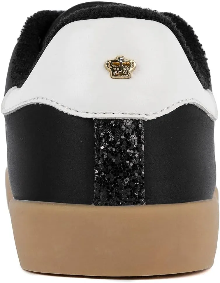 Juicy Couture Women's Lace-Up Fashion Sneaker Shoes – Classic Tennis Trainers for Casual, Comfortable Walking