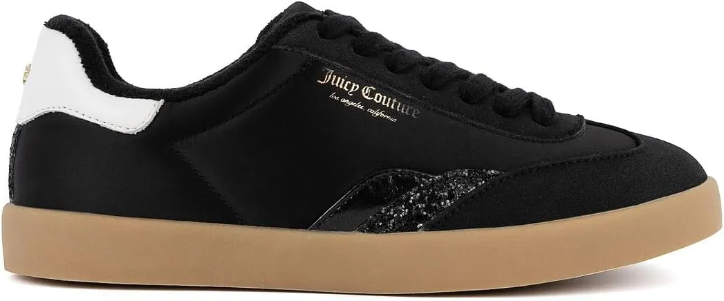 Juicy Couture Women's Lace-Up Fashion Sneaker Shoes – Classic Tennis Trainers for Casual, Comfortable Walking