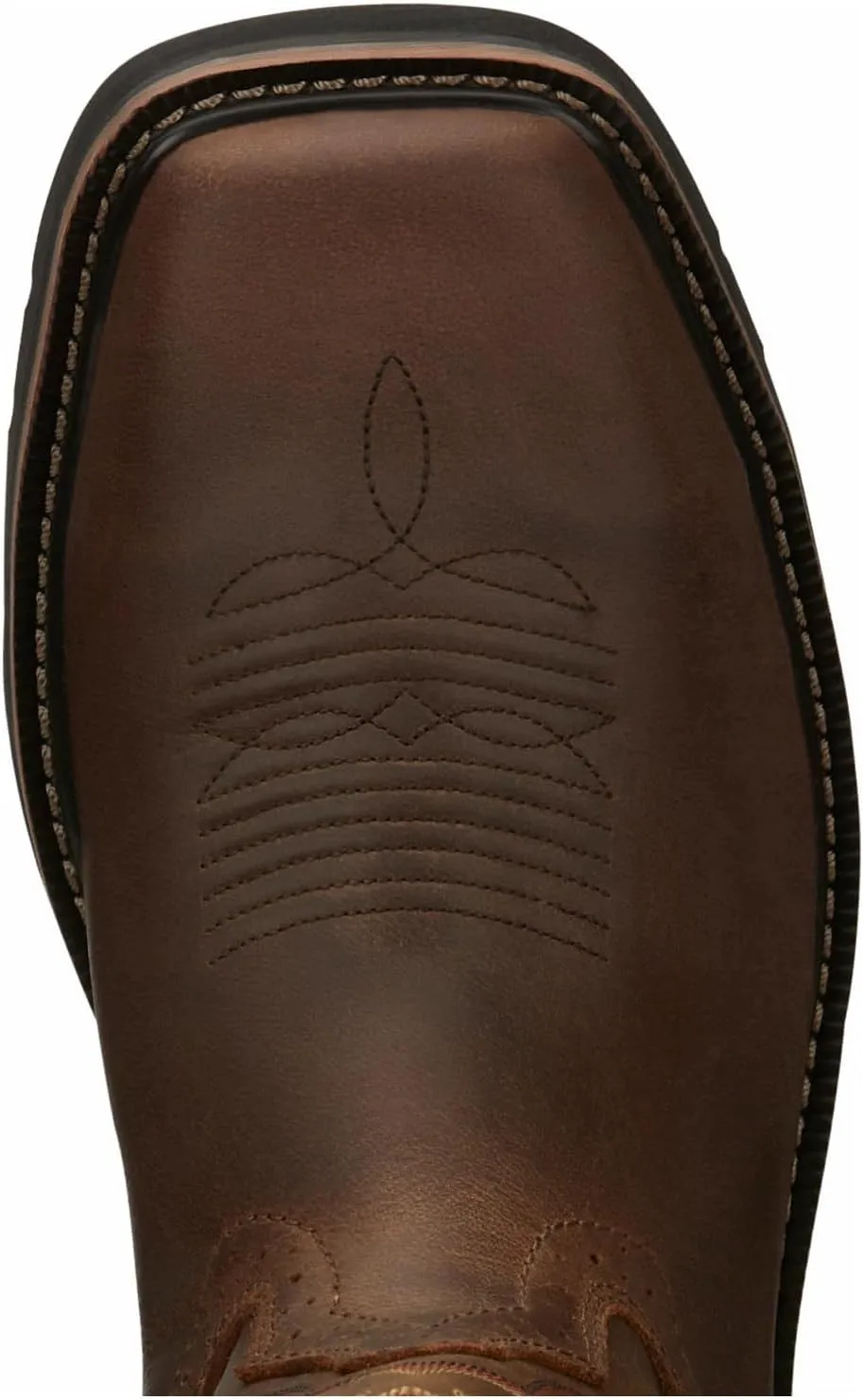 Justin Mens Steel Toe Wtrprf Tan Work Boots
